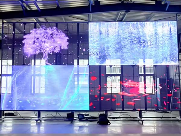 Outdoor transparent LED film screen