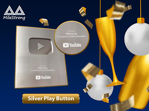 Milestrong Reaches 100K YouTube Subscribers and Receives Silver Play Button!