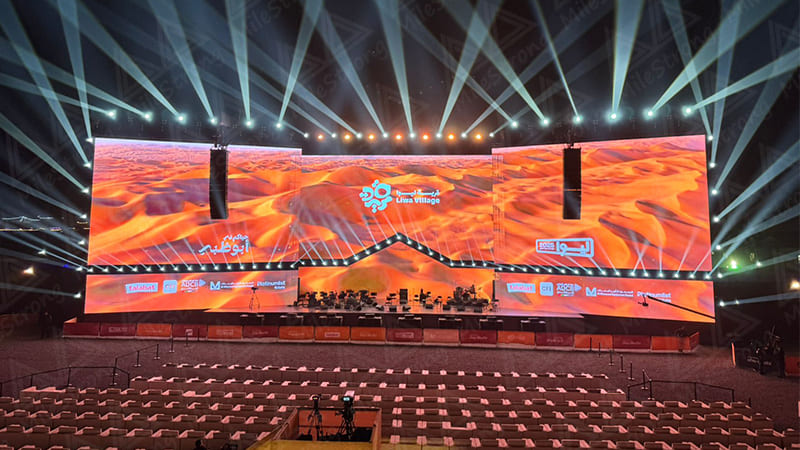 Spectacular Visuals in Dubai's Liwa Village: Outdoor FR P3.9 LED Screens
