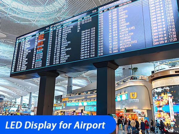 Milestrong's Fine Pitch Indoor LED Displays for Airports Enhance Passengers' Expe