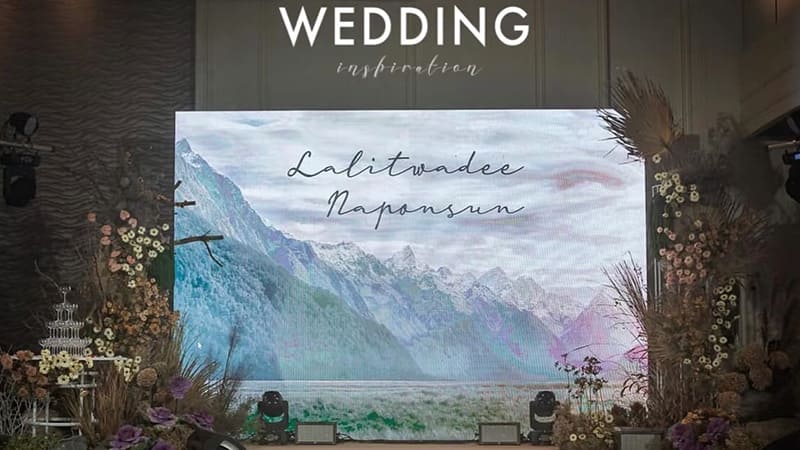 Milestrong Rental & Staging LED Displays: Creating a Dreamy Atmosphere for Weddings 