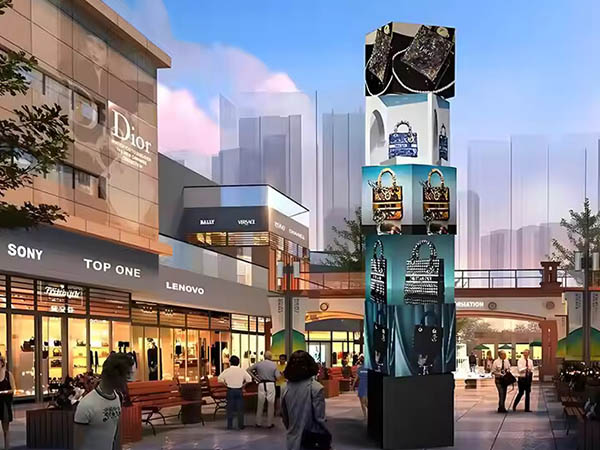 Milestrong's Mechanical Rotating LED Screen: A Dynamic Commercial Display Solutio