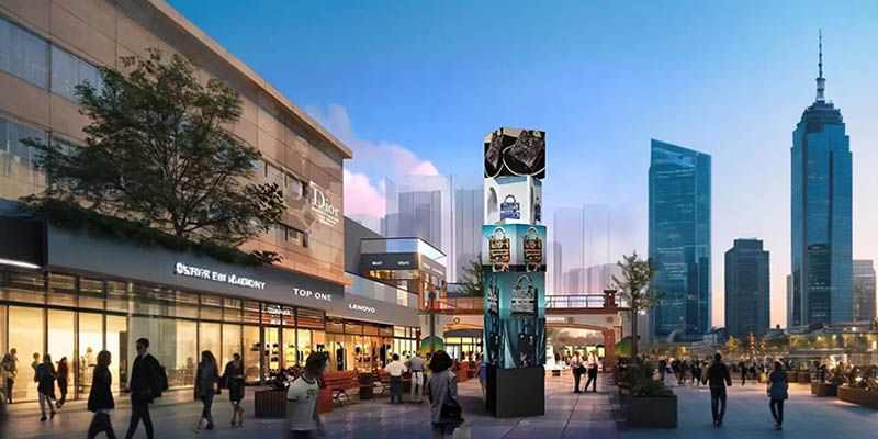 Milestrong's Mechanical Rotating LED Screen: A Dynamic Commercial Display Solution with High Resolution