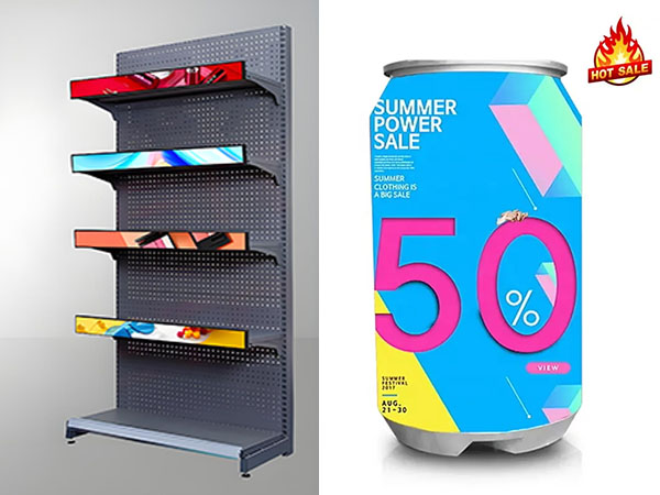 Creative and Customized Can-Shaped LED Display & Shelf LED Display by Milestr