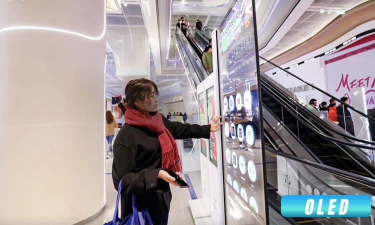 Enhancing Shopping Experience through Crystal-Clear OLED Displays in Mall Directory Kiosks
