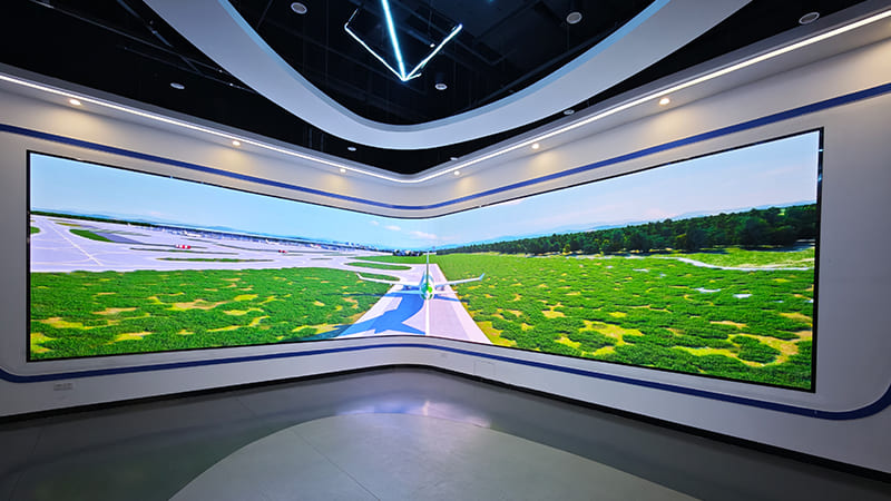 Milestrong's Ultra High-Definition COB LED Display with High Refresh Rate for Enterprise Showrooms