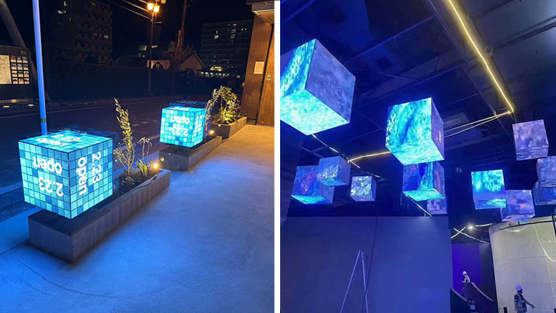 A Versatile Visual Wonder: The Magic Cube LED Display from MileStrong for Both Indoor and Outdoor Spaces