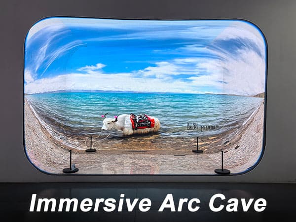 Unfolding Visual Perfection with the Arc Cave Immersive LED Display: Distortion-F
