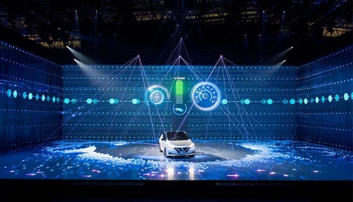 MileStrong's P3.91 FR Series Rental LED Display and LED Floor Tiles offer Immersive Indoor Stage for Car Launch Event