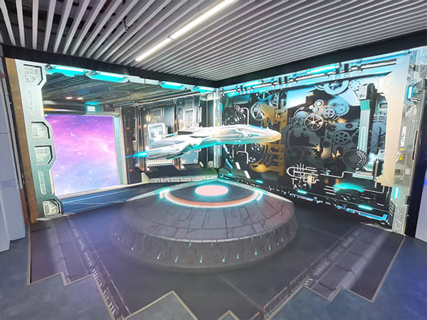 Revitalizing Corporate Showrooms with An Immersive Three-Sided LED Display Experi