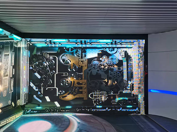 Revitalizing Corporate Showrooms with An Immersive Three-Sided LED Display Experience