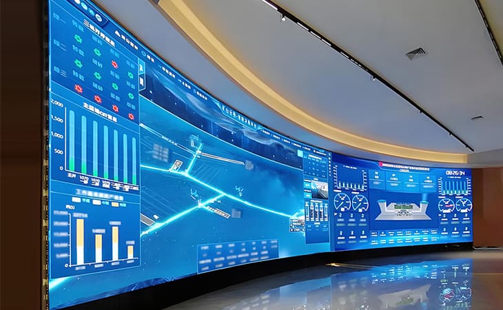 Ultra-Fine Visuals for Mission-Critical Applications: P1.25 COB LED Display MCOB Series for Control Centers