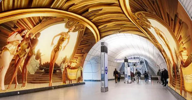 The Immersive Tunnel LED Display Using Flexible LED Modules Renovates the Subway Experience
