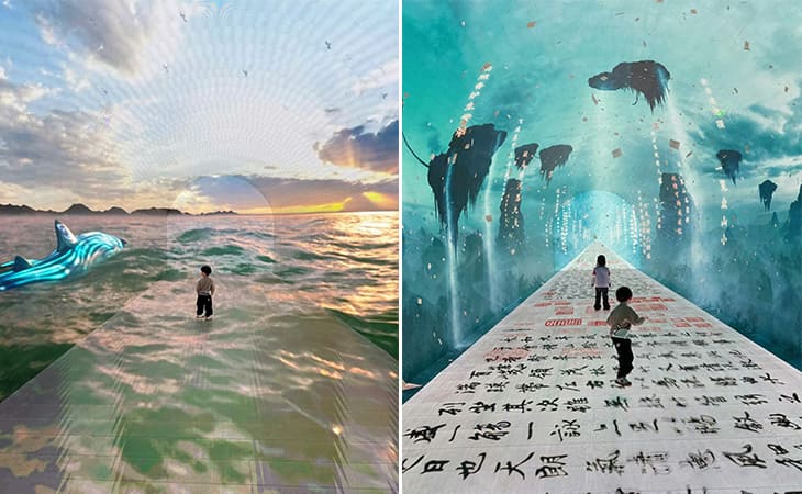 Step into the Future: An 18-Meter Immersive Time Tunnel LED Display for Metaverse Experience