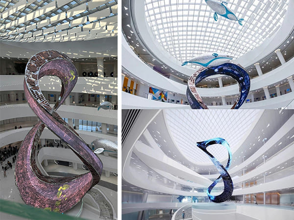 A 28-Meter Rotating Marvel: The Mobius-Shaped LED Display That Brings Industrial