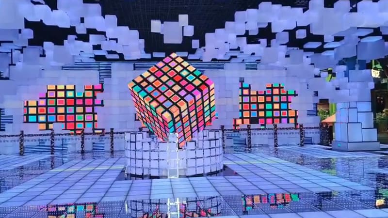The Magic Cube LED Display: An Engaging Centerpiece for Mall Events and Social Media Moments
