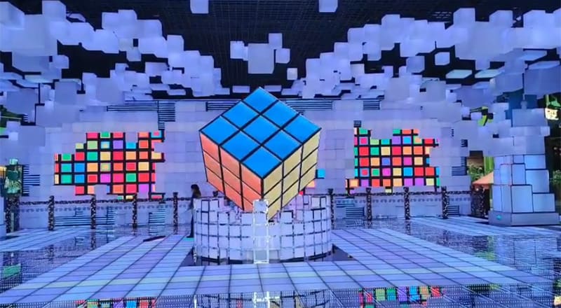 The Magic Cube LED Display: An Engaging Centerpiece for Mall Events and Social Media Moments