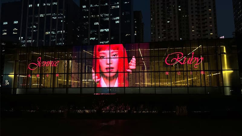 Revitalizing Commercial Facades with the STB Series Transparent LED Display