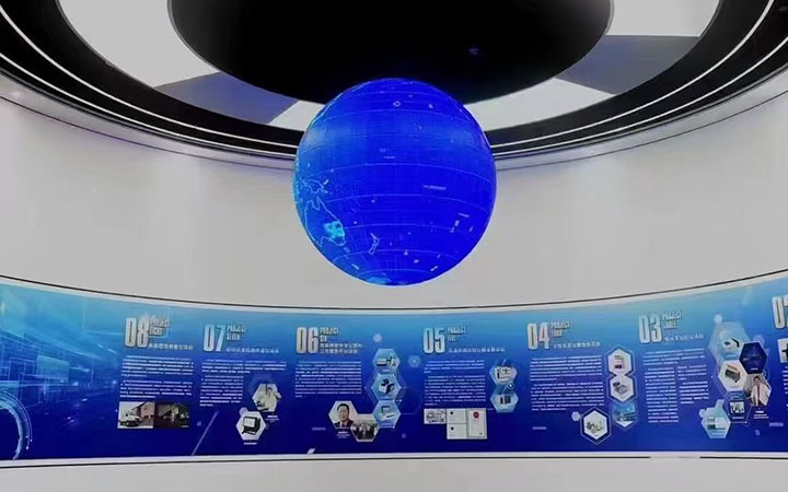 Interactive Exhibition Innovation with the Suspended Sphere LED Display Featuring 360° Viewing