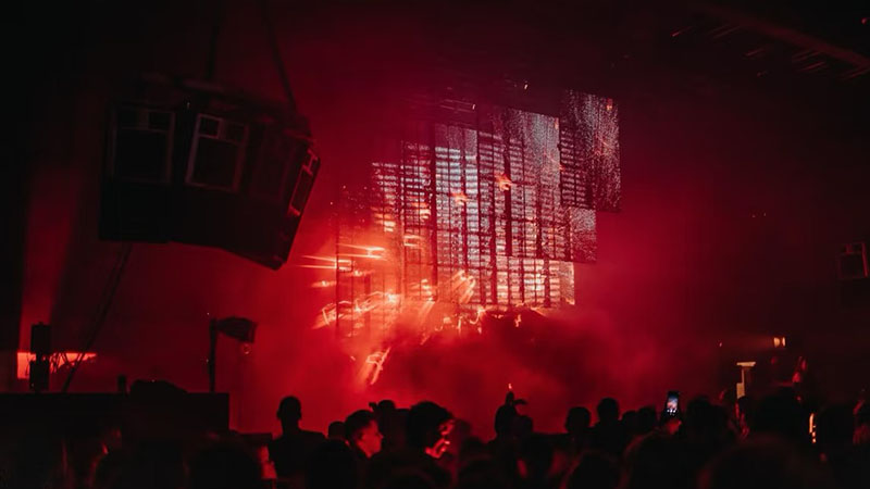 Adding Suspended STR Series Rental Transparent LED Display to Indoor Music Festivals