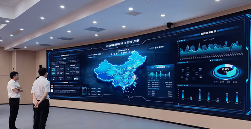 Boosting Corporate Sales Visualization through the P1.56 COB LED Display MCOB Series