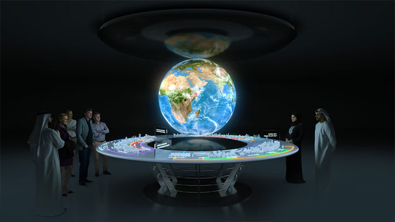 Sphere LED Display as the Digital Earth A Futuristic Window to Exhibition Halls