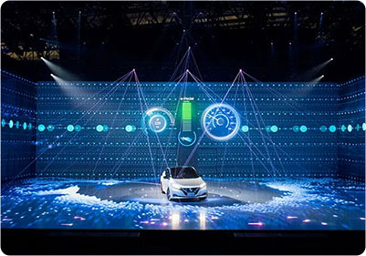 MileStrong’s P3.91 FR Series Rental LED Display and LED Floor Tiles offer Immersive Indoor Stage for Car Launch Event