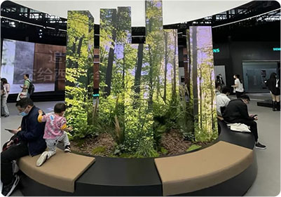 Creating a Tech-Driven Forest: Square Column LED Displays Bring Nature to Life at the Exhibition