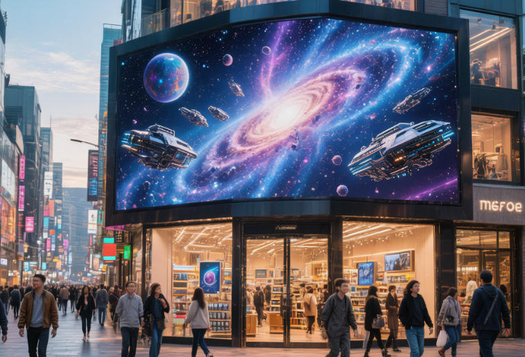 SL Series Outdoor LED Display from MileStrong  with 3D Effect for All Weather