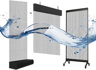 Holographic transparent LED displays for futuristic visual presentation