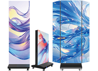 An all-in-one LED poster for bright, flexible digital display