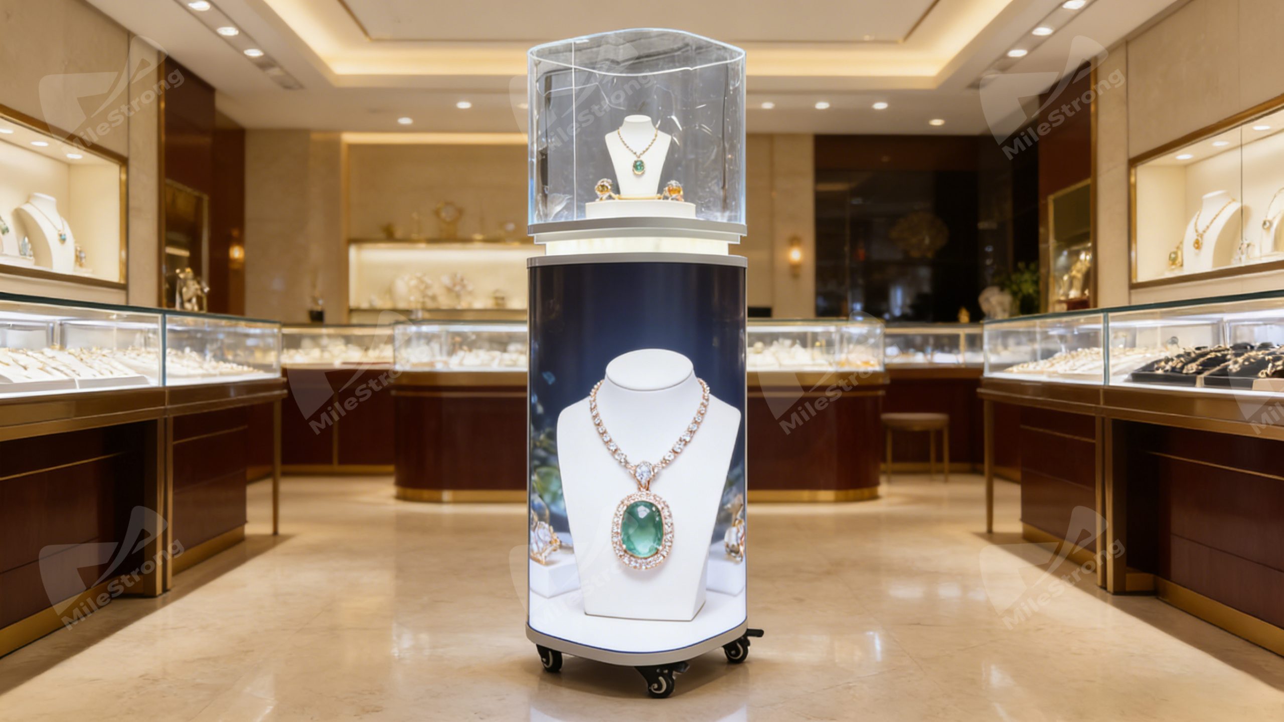Showcase LED Display Demo: Combining a Transparent Display Case with LED Display Technology