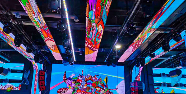 MileStrong Special-Shaped LED Display Creates a Distinctive Bar Space