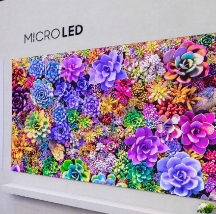a photo of micro led display