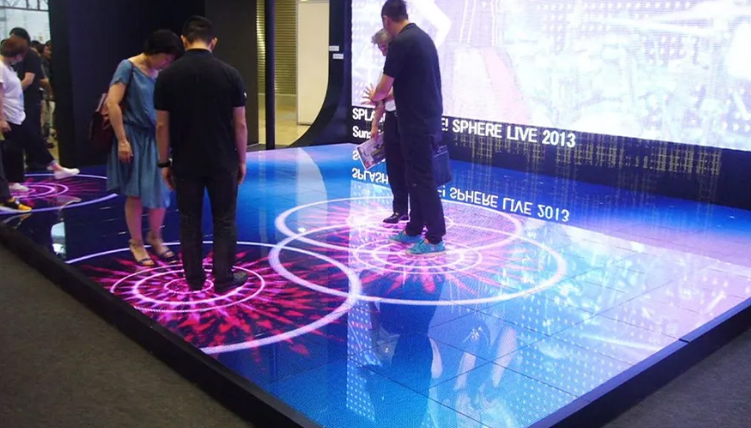 muti-person interactive led floor tiles