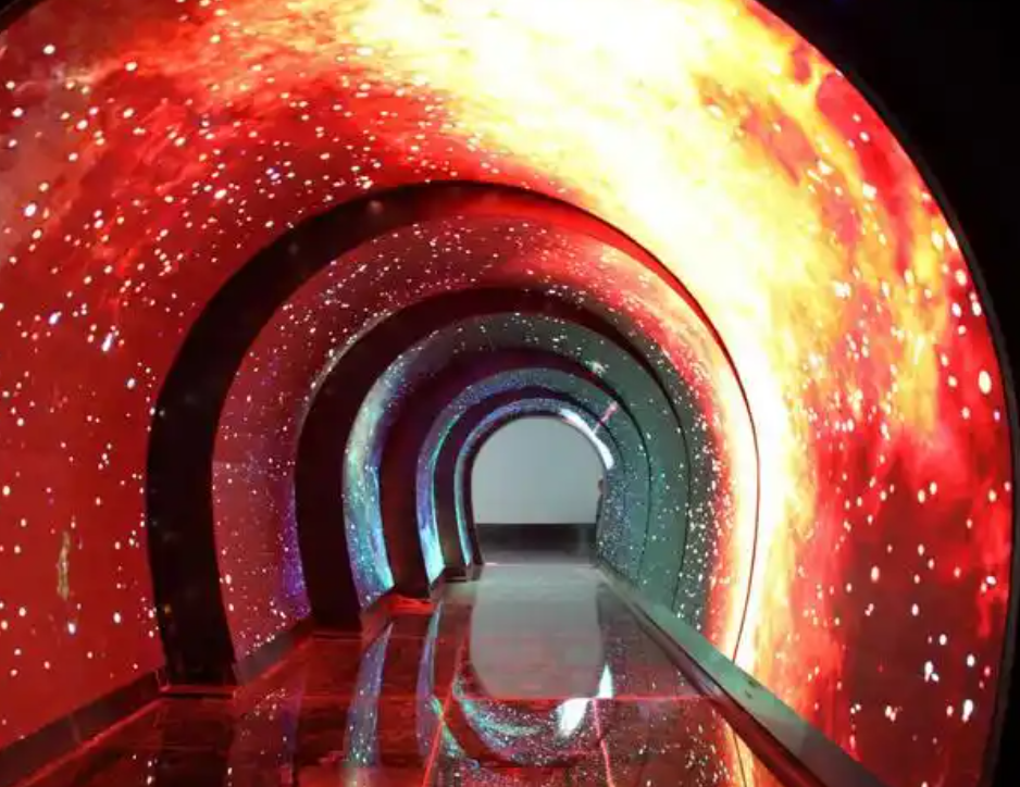 immersive tunnel led display