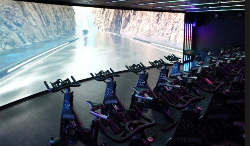 An Energetic Exercise Environment:Gym Applies Indoor LED Displays